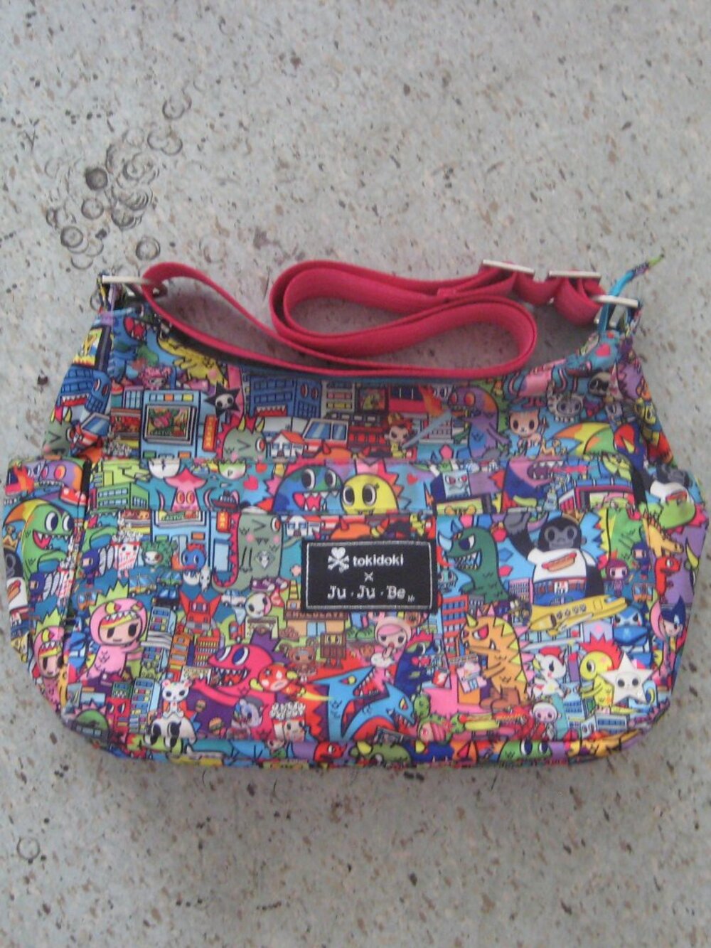 Tokidoki Kaiju City Hobobe Jujube Crossbody Bag